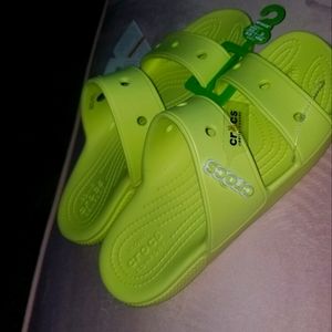 BNWT Yellow Croc Sandals size 8